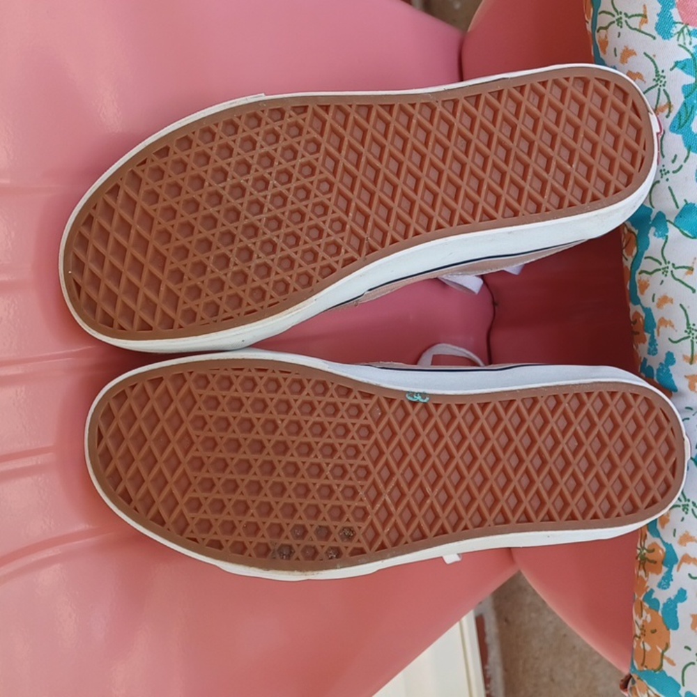 VANS Unisex Tan Sneakers Classic High-Tops Leather/Canvas M9 Or W10.5 - Picture 9 of 9